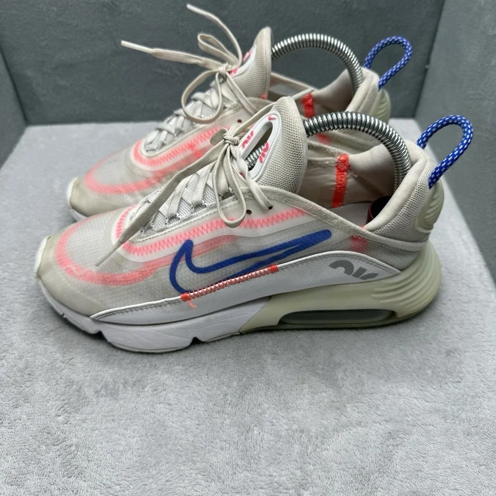 Nike Air Max 2090 White Racer Blue Flash Crimson Women's Size 7 CT1290-100